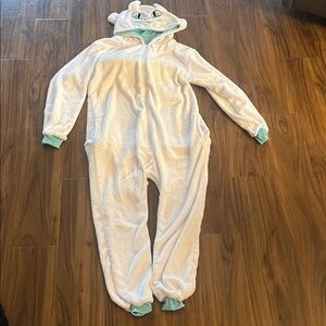 Cozy White and Blue How To Train Your Dragon Onesie Size M